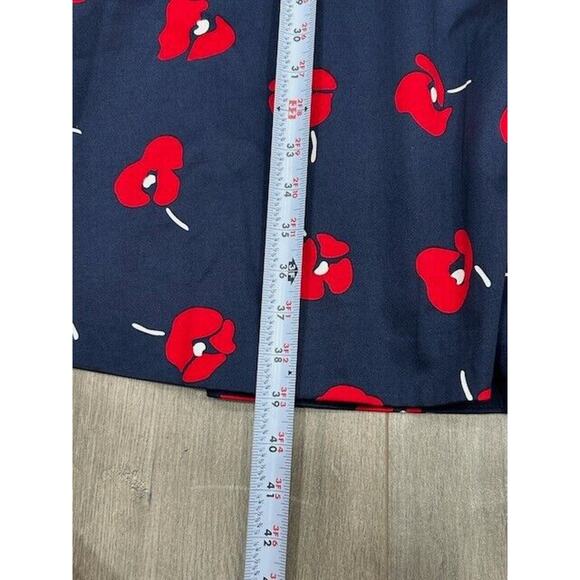 NWT Draper James Womens Poppy A-Line Dress Floral Preppy Nassau Navy Size 18 NWT - Picture 10 of 10
